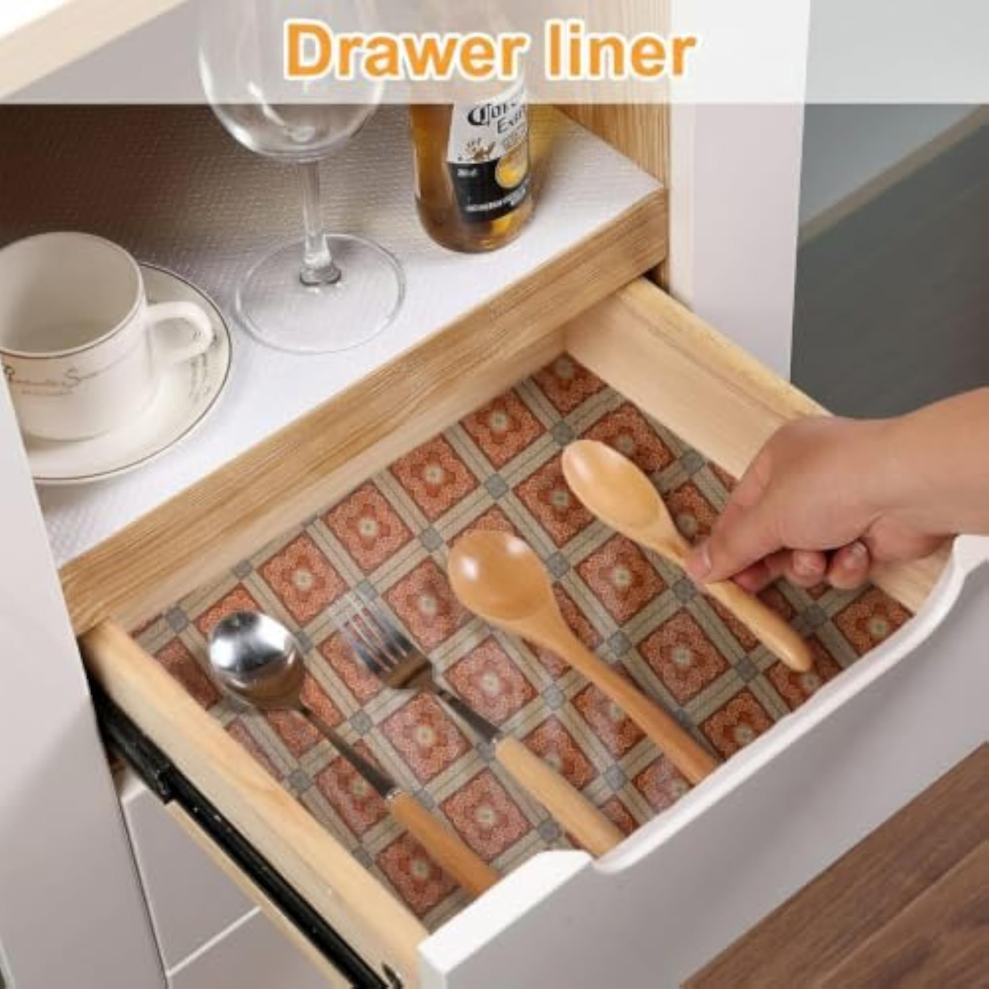 PVC Table Protector for Kitchen, 5 Meter x 18.5 Inch