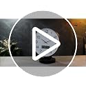 Image of RANDOM Premium Wall Clock, Black Plastic Frame, Gold 3D Numbers, 32 cm, Silent Sweep, HD Reinforced Glass (Digital Brown)