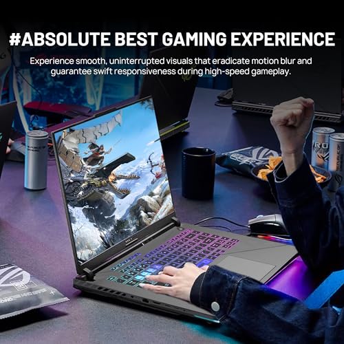 Image of ASUS ROG Strix G16 16 inch WUXGA 165Hz Gaming Laptop, AMD Ryzen 9 8940HX, GeForce RTX 5070 8GB GDDR7, 32GB DDR5, 3TB Storage (2TB SSD+1TB Docking Station Set), RGB Backlit Keyboard, Win 11 Pro, Gray