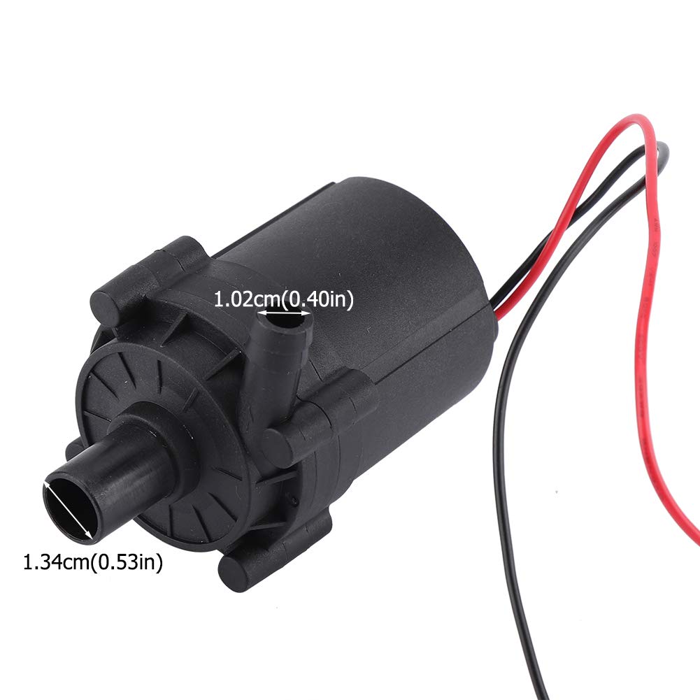 Zerodis 24/12 V DC pompa a flusso d'acqua brushless pompa di circolazione regolabile DC motore pompa per PC System di raffreddamento ad acqua, 12V