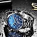 LIGE Relojes para Hombre Impermeable Deportivos Cuarzo Reloj Cronógrafo Acero Inoxidable Negro...
