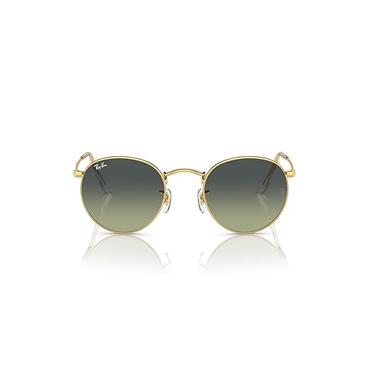 Óculos de Sol Ray-Ban Round Metal 0RB3447 001/BH Tam 50 / Ouro - Lentes Verde