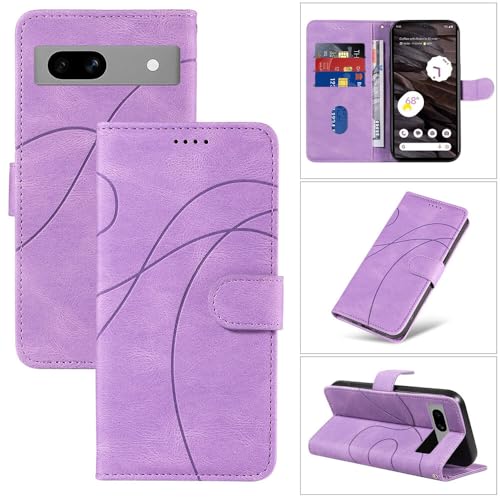 Étui Google Pixel 10 Pro 5G violet portefeuille en cuir à rabat - 2