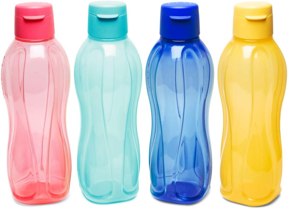 Tupperware Fliptop Water Bottle Set, 750Ml, Set Of 4