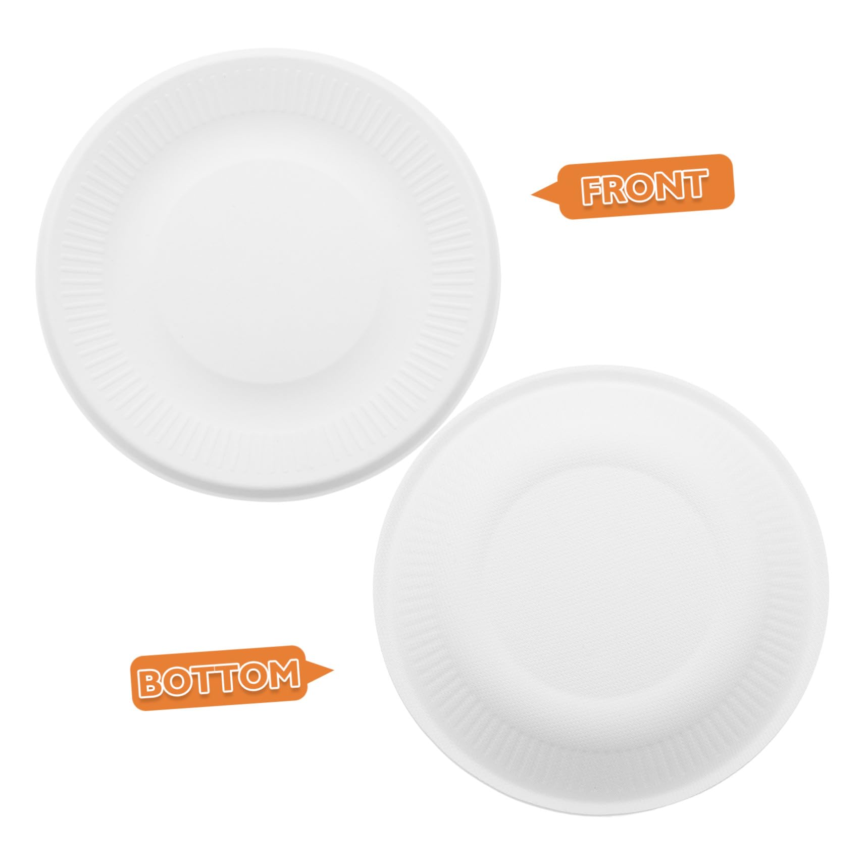 VALICLUD 200 Pezzi Piatti Piatti Rotondi Resistenti per Dolci Antipasti e Snack per Feste Matrimoni Compleanni e Picnic