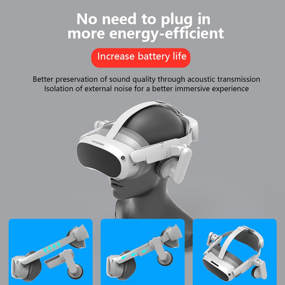 Amazon | ピコ4 VR ヘッドセット用ヘッドホン アクセサリ イヤホンのみ