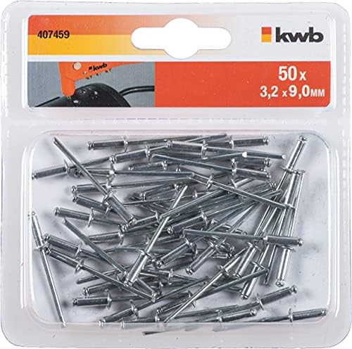 Rivets Pop à Bride Large Noirs - Diamètres 3.2mm, 4mm, 4.8mm, Aluminium/acier, Lot De 10 à 500