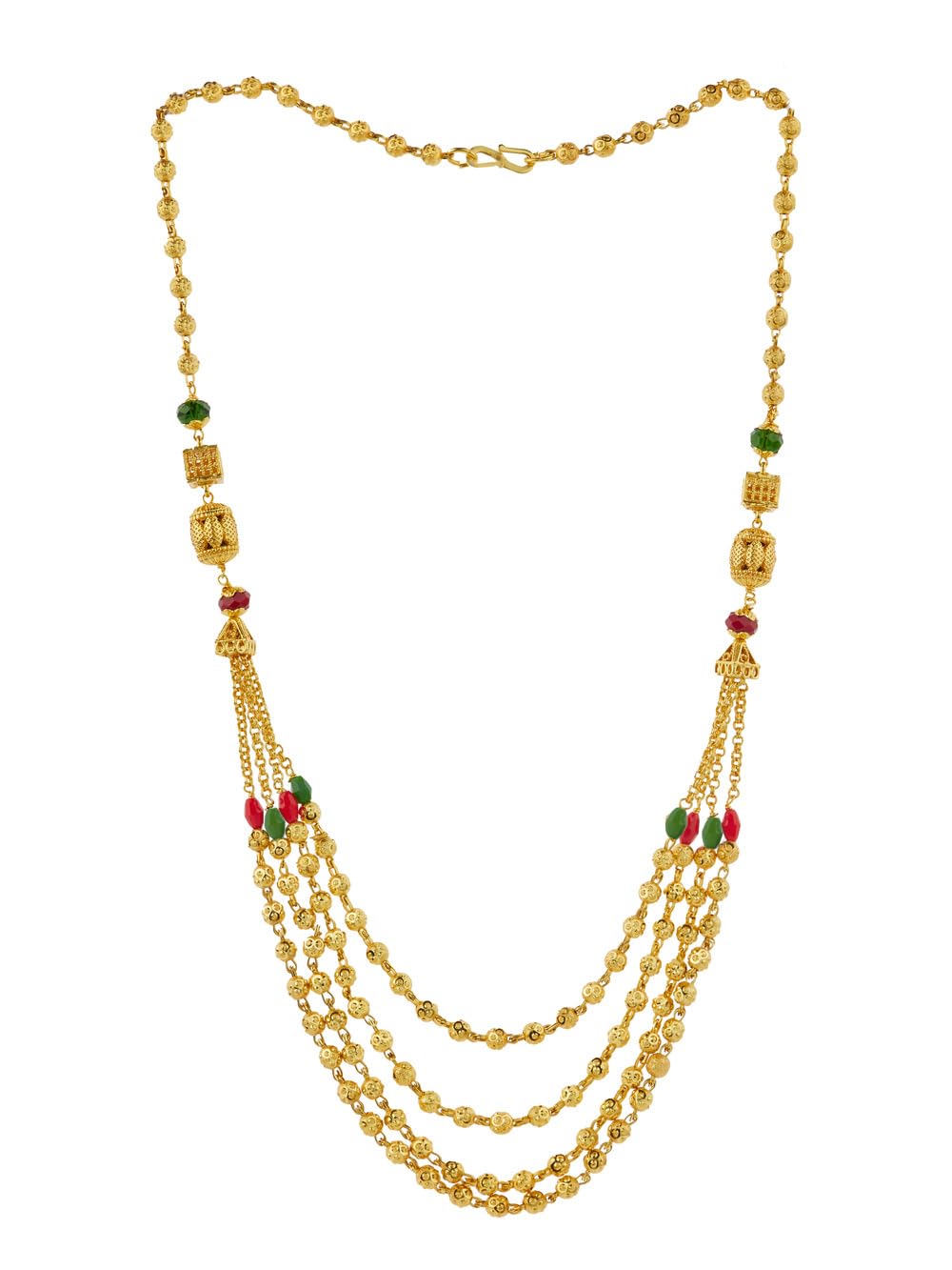 PREMNIL Women Traditional Black Bead Chain and Gold Plated Pearl Mangalsutra Ideal for Wedding/Engagement & Anniversary (Design 08) (B0CLZFWX6X) Amazon Price History, Amazon Price Tracker