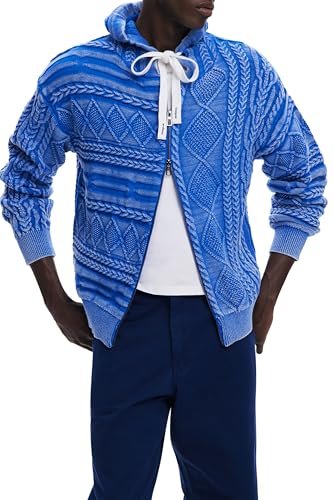 Desigual Homme 25wmjf08 Sweatshirt, Bleu, S EU