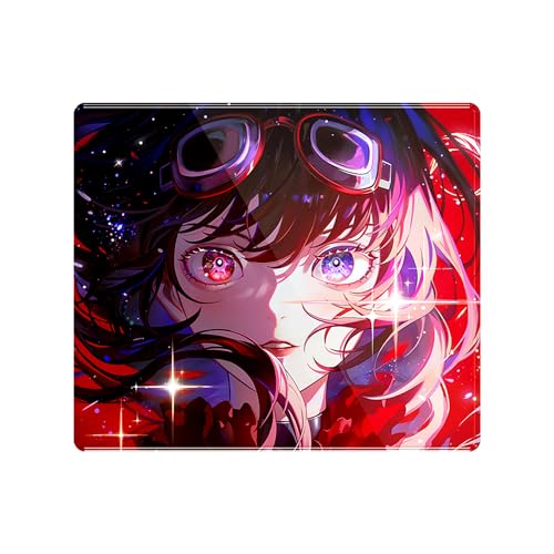 Image of ATK Tempered Glass Mouse Pad Crimson Limited Edition, Premium Glass Gaming Mousepad, Smooth Precision Tracking Surface, Non-Slip Base