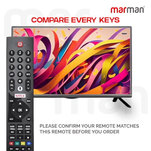 Image of marman Compatible with Panasonic Smart Tv Remote Control Suitable for 4K HDR TV Applicable for GX650S GX750T TH-50HX650K HX650 Series with Google Assistant and Streaming Apps - Pairing Must