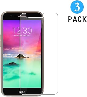 3 Unidades LG K10 2017 Protector de Pantalla, WEOFUN Cristal Templado para LG K10 2017 M250/ LG LV5 Vidrio Templado Protector 5.3 Pulgadas [0.33mm, 9H Dureza, Alta Transparencia]