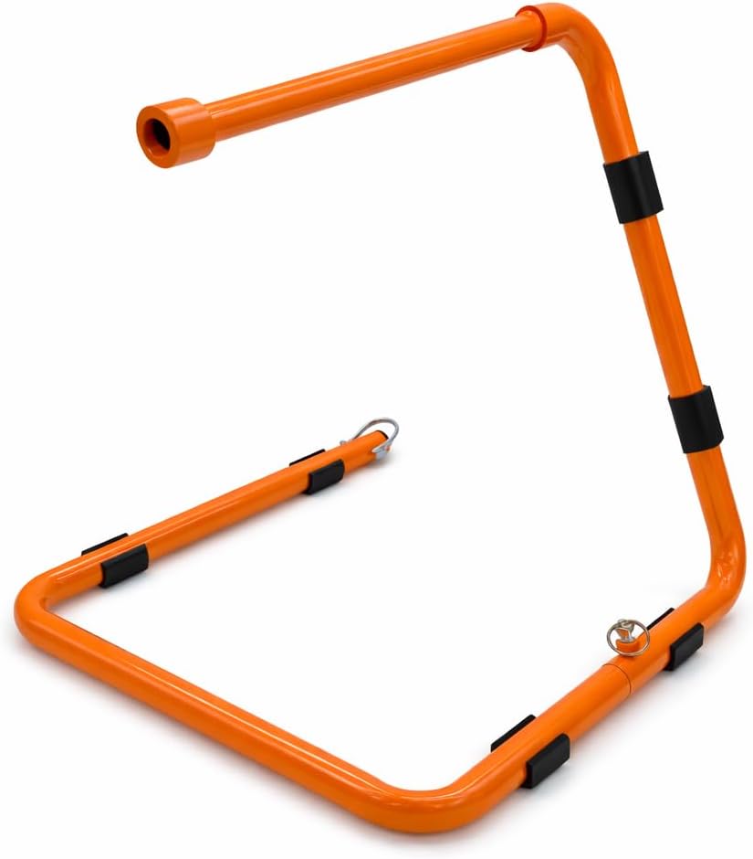 Rotating Wire Spool Caddy, U.S. Patented Wire Reel Dispenser Stand, Rustproof Powder-Coated Steel, 0.654 in Spool Rod, 1 in Support Rod, 10-3/4 in Usable Width, Tested 50 lb Capacity, Foldable