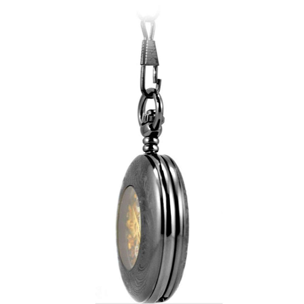 Reloj de Bolsillo Unisex Unisex clásico de Bolsillo Antiguo Reloj mecánico con la Solapa Cadena en Reloj para Unisex