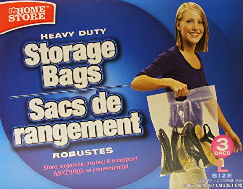 Heavy Duty Household Hardware Space Saver Storage Bags with Zip-Lock and Carry Handle (6 Boxes, 15 Bags) - Thumbnail 4