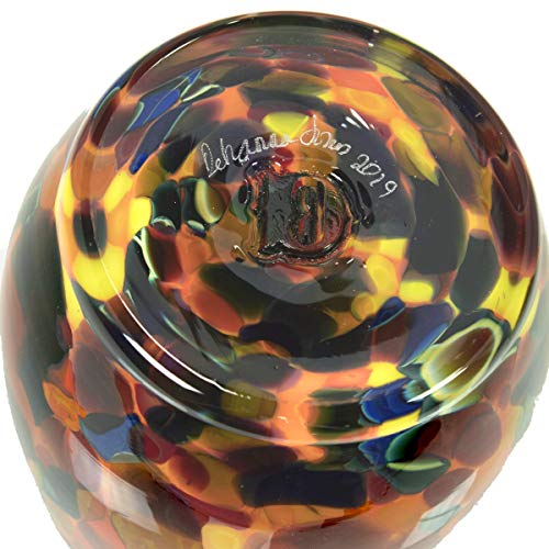 Votivecandleholdertealighthandmadeblownglassaccentvasecenterpiecehomedecorartistdehannajonesseattlewaorangemmhalloweennight Urban Country Home Decor Votive candle holder tea light handmade blown glass accent vase centerpiece home decor artist dehanna jones seattle wa orange mm halloween night urban country home decor