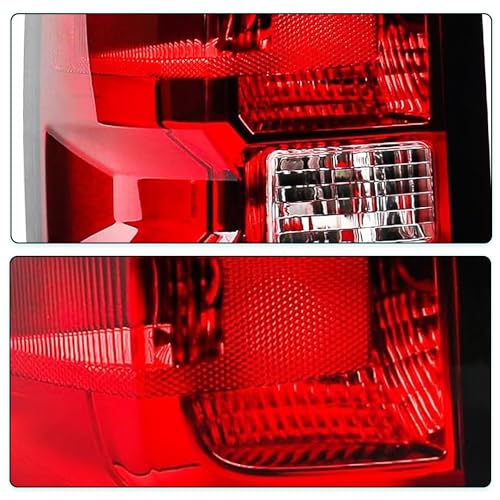 Image of TUSDAR Upgraded Lens Headlight and Tail Light Assembly Fit for 2014 2015 Chevy Silverado 1500 Pickup Truck OE Style Halogen Headlamps Replacement Chrome Housing /Driver & Passenger Side w /Bulbs