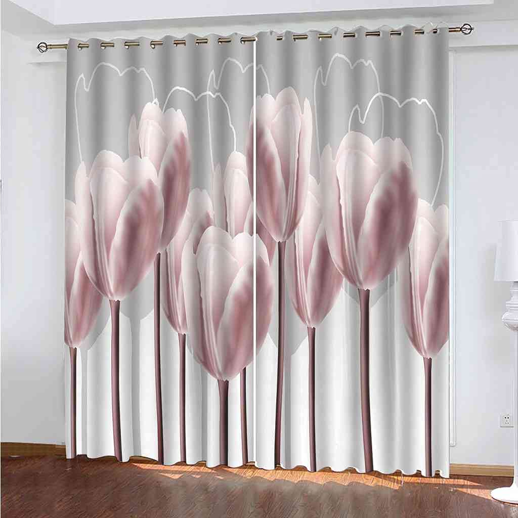 Rideaux occultants contre la lumière et le bruit chambre enfant rose