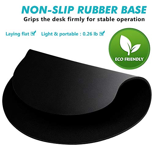 Ergonomic Mouse Pad 3 Pack With Wrist Rest Support, Round Gaming Mousepad With Smooth Lycra Surface & Non-Slip Rubber Base For Computer, Laptop, Office, Comfortable Memory Foam For Wrist Cushion #TOP5