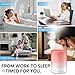 URPOWER 300ml Essential Oil Diffuser: Ultrasonic Aromatherapy Diffuser Quiet Auto Shut-Off, 4 Timer Settings(1H 3H 6H ON) & 7-Color Night Light Humidifier for Yoga Bedroom Living Room Office