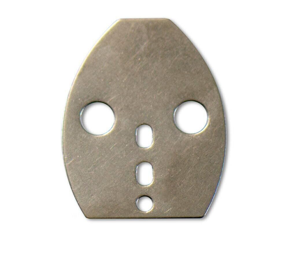 KTGCOZS Pack of 30 Flat Stainless Steel Shakee DIY Blades Turbo for Swim Jig Blade VIB Jig Baits