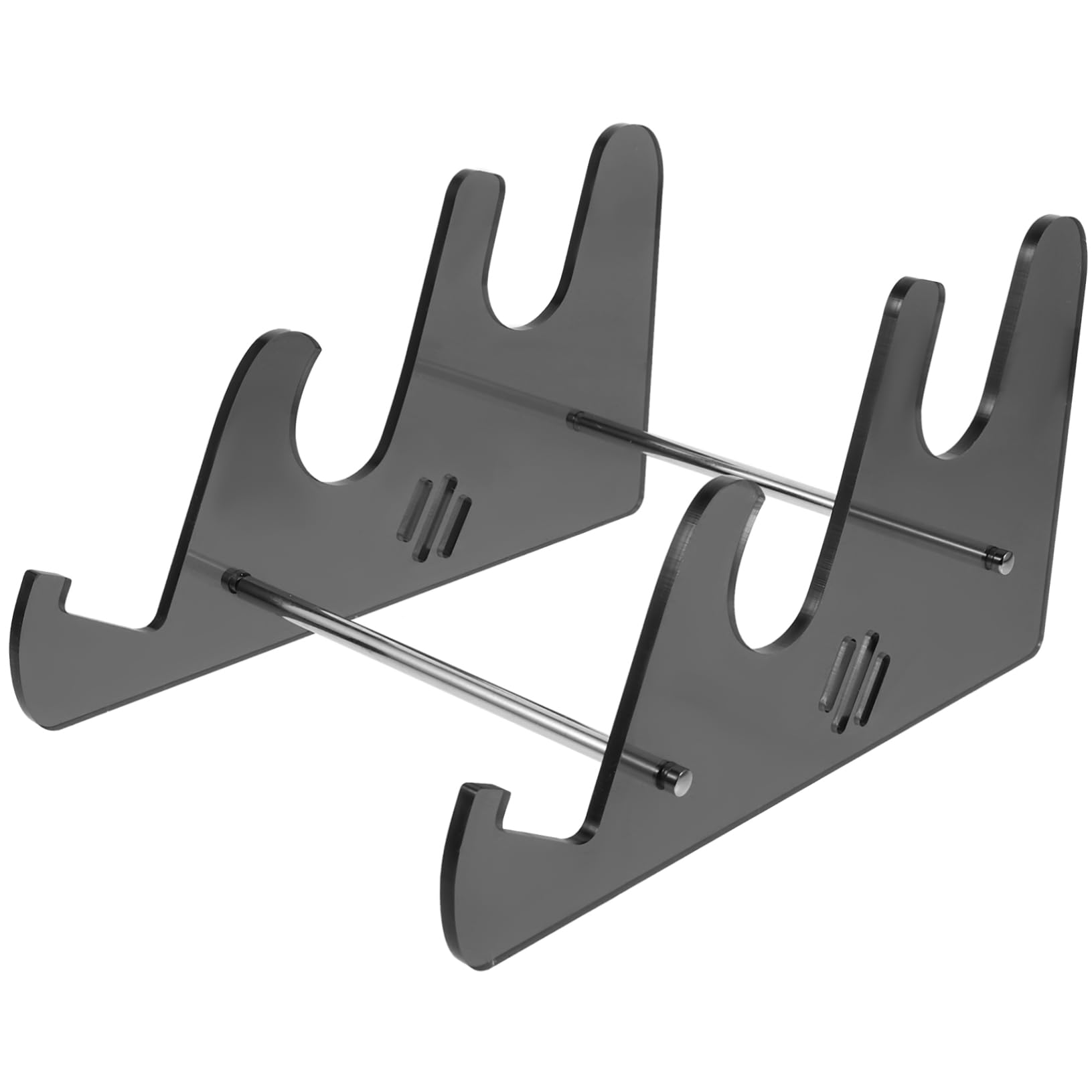 HOMSFOU Acrylic 3-Tier Keyboard Stand Desk Accessory Computer Keyboard Holder for Desk