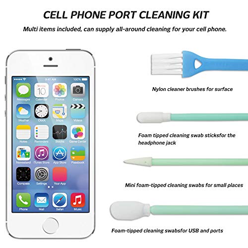 35 Pieces Phone Cleaning Kit,DanziX Cleaner USB Charging Port and Headphone Jack Brush Set Compatible with iPhone,Samsung,LG,Huawei,Cell Phone Lens,Motorola,MacBook and Other Android Devices