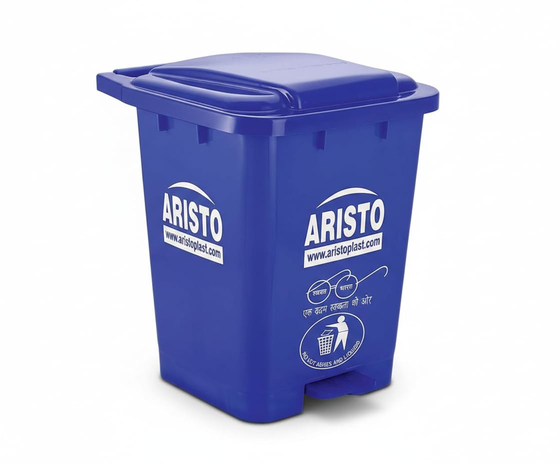 ARISTO Plastic Pedal Garbage Waste Dustbin 45 LTR BLUE