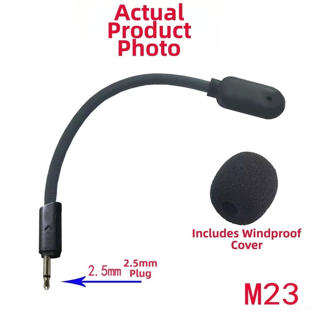 Für JBL Q100 Q350 Q360 Q400 Mikrofon mit 2,5-mm-Anschluss und Geräuschunterdrückungsfunktion für verbesserte Sprache in anspruchsvollen Umgebungen