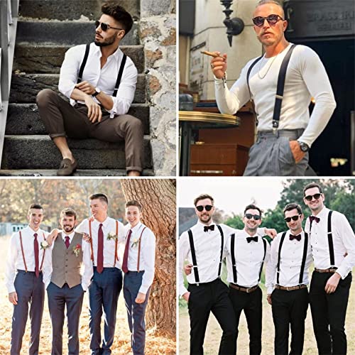Image of AWAYTR Heavy Duty Suspenders for Men - 2 inch Wide X-Back Elastic Work Braces