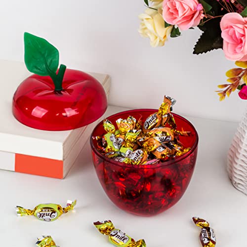 Hanze Large Red Apple Container, Apple Shaped Candy Toy Gift Filling Containers Jar For Party Wedding Christmas Decorations Party Supplies Favors #TOP2