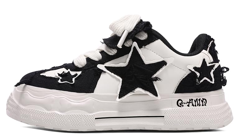 Beprolam Casual Sports Skateboard Shoes, Low-top, Shock-Absorbing, Breathable Upper