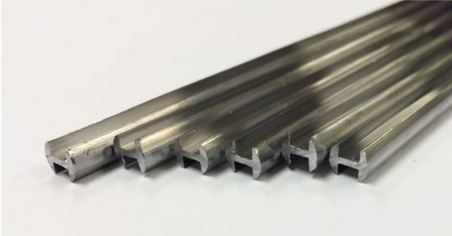 BiNARi Glass Studio H Came - 1/4 Round - 6ft Lead Came (Rolled & Bagged) by