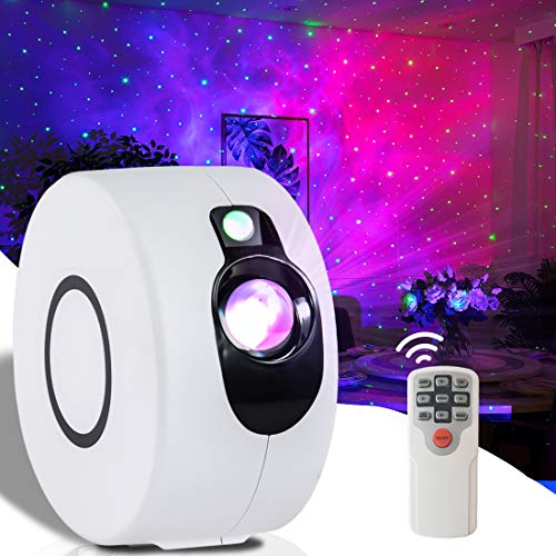 COOZOOM Star Projector Galaxy Projector Nebula Starry Night Light Show Led Sky Light Projector with Remote Control for Bedroom Adults Game Room Home Theatre Party Decoration
