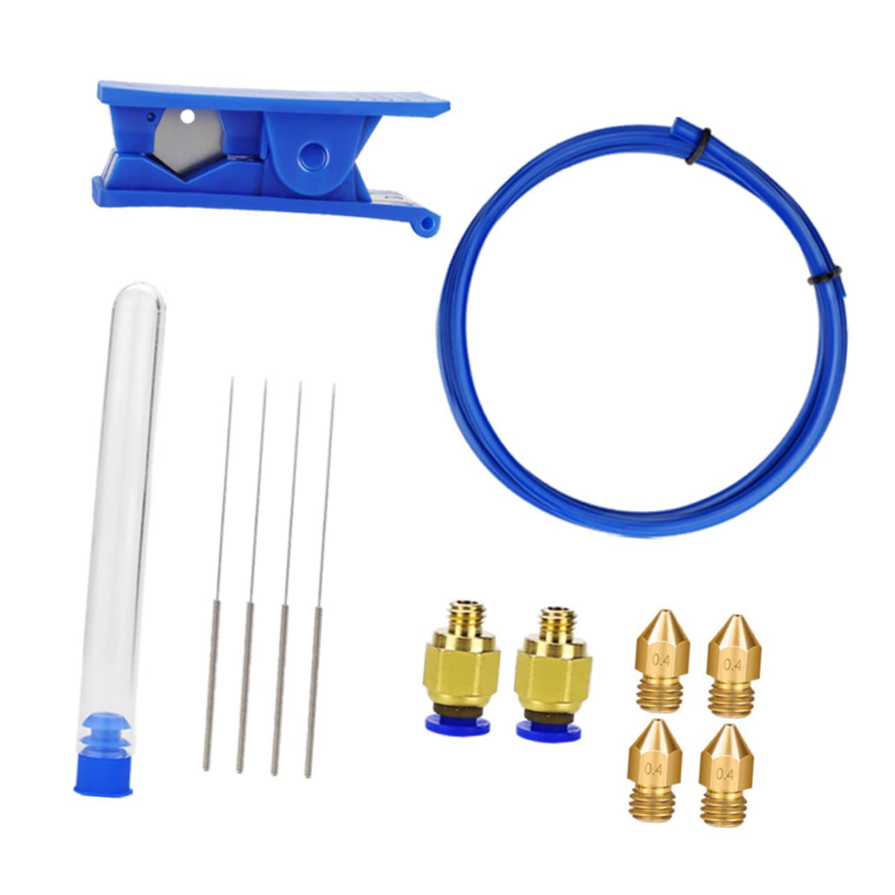 HealiftyFlex Duct 1 Set 3d Printing Accessories Pipe Cutters Plumbing Ptfe Tube D Printer Nozzle Replacement Pneumatic Connector for d Printer Extruder Pipe Cutting Machine Pipe Hose