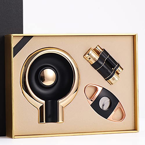 Coffret cadeau cigare HB1 comprenant cendrier coupe-cigare et briquet gaz
