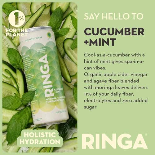 Image of Ringa Sparkling Hydration (Cucumber Mint 12Oz (Pk of 4))