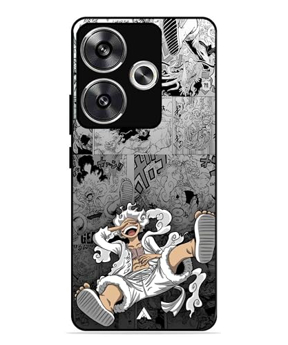 Image of Premium Anime 2 Case for Poco F6 (Glossy Finish) Soft-Touch Metal TPU Back Cover, Shockproof, Designer, Aesthetic Mobile Phone Case