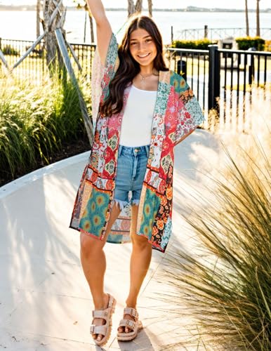 Image of Swimsuit Coverups for Women Sarong Beach Bikini Wrap Sheer Short Skirt Chiffon Scarf for Swimwear