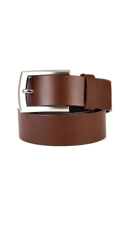GT Gloptook 100% Genuine Leather Belt for Men (Brown)