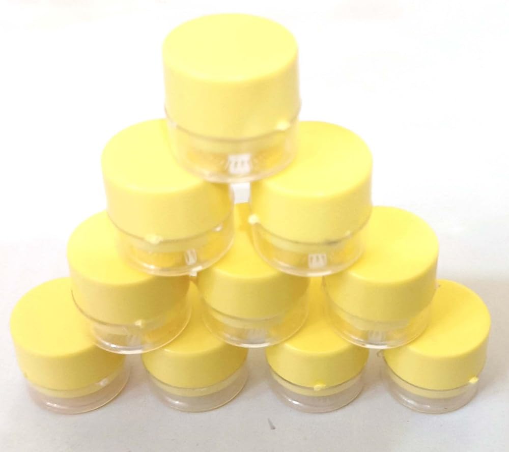 Darshik Traders 2x2 cm Small Tiny Box Plastic Clear Boxes with Screw lid And Nose Pin Mini nut bolt Storage Pack of 36 pcs (3 dozen)-image-11