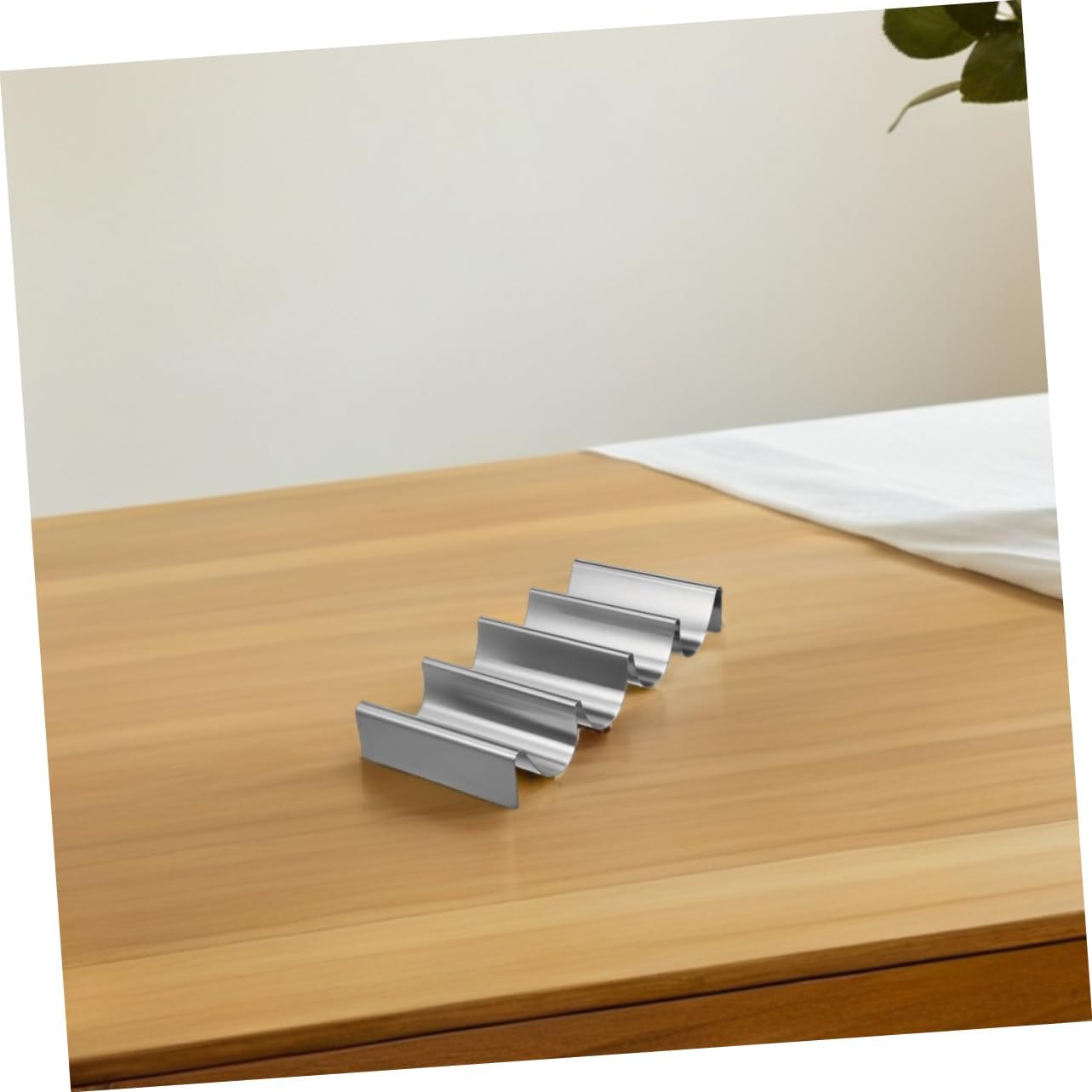 2pc Stainless Steel Taco Holder Rack for Tortillas, Silver