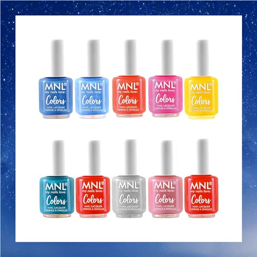 Image of MNL Glossy Mini Nail Polish Set Party Collection Highly Pigmented & Long-Lasting Nail Enamels, 4.5ml Each Chip-Resistant, Ideal for Nail Art 10pcs
