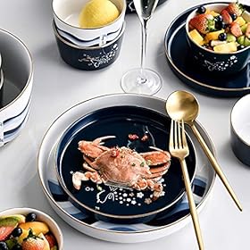 Elevate Your Dining Experience: Buy the Luxe 44-Piece Phnom Penh Porcelain Dinnerware Set – QUSYZD