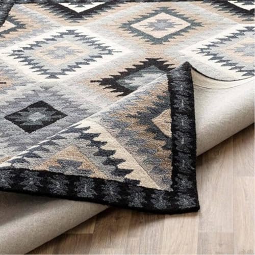 Image of Sifa Carpet Crafted with Care: Premium Hand-Tufted Wool Carpets Royanna Traditional Design Handmade Area Rugs, for Your Room Silver Color Size 1x1 feet (Sample)