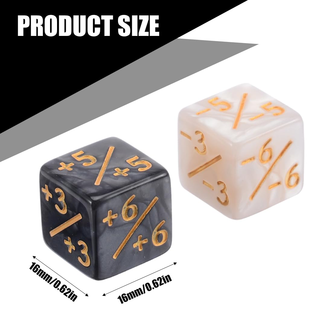 WUSJCOF 24 Pezzi Dadi Segnapunti, Dadi di Lealtà, D6 Dadi, Magic The Gathering Dadi, Accessori MTG con Sacchetti per la Conservazione per Giochi da Tavolo, Feste, Riunioni Familiari