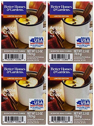 Better Homes and Gardens Apple Crisp Tea Scented Wax Cubes - 4-Pack