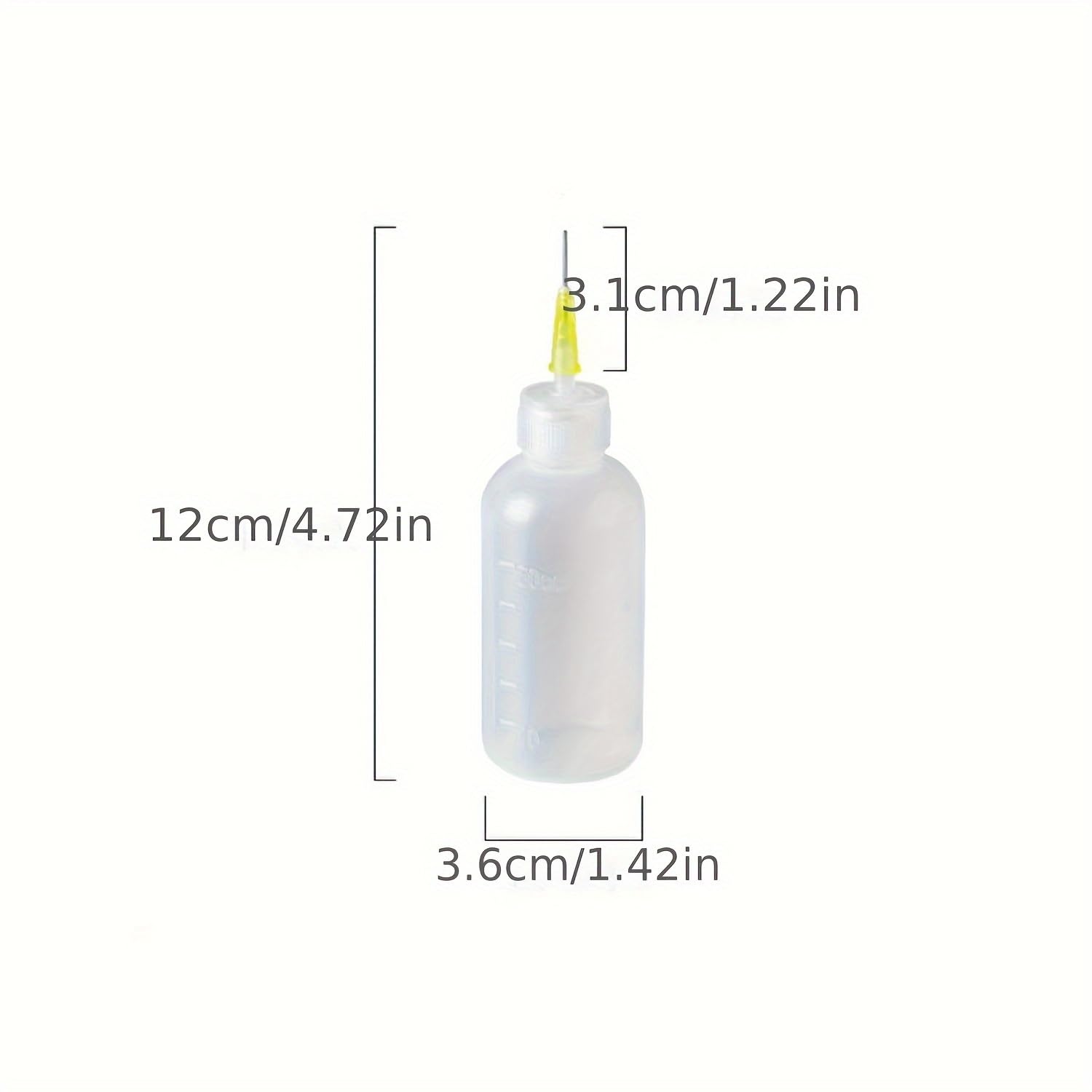 Clay Detail Polishing Tools - 1.69oz Precision Applicator Bottle with Replaceable Tips for Ceramic Carving, Texture & Glazing - Plastic Pottery Craft Supplies (8Pcs)