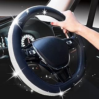 ZATOOTO Steering Wheel Cover Bling - D Type Steering Wheel Covers for Women and Girls