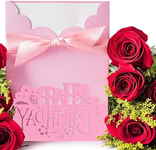 6 Pcs Die Cuts for Card Making, SENHAI Flower Cutting Die Birthday Die Cutting DIY Craft Die Cutting Machines Embossing Stencils for Scrapbook Album Card Decoration